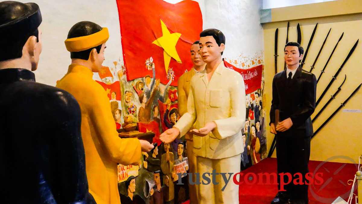 Bao Dai abdicates - one of the many historical events that took place in Hue.